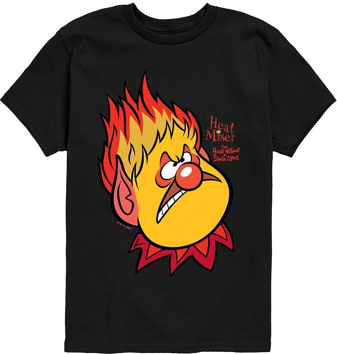 Licensed Character Boys 8-20 The Year Without A Santa Claus Heat Miser Portrait Graphic Tee