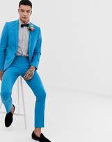Thumbnail for your product : Twisted Tailor Ellroy super skinny suit pants in bright blue