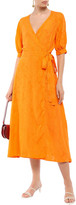Thumbnail for your product : Perseverance Fil Coupe Woven Midi Wrap Dress
