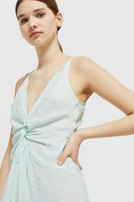 Topshop Womens **Spot Foil Maxi Dress - Mint