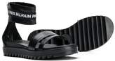 Thumbnail for your product : Balmain Kids TEEN logo cuff sandals