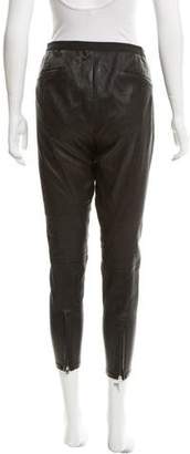 Helmut Lang Leather Skinny Pants