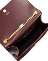 Thumbnail for your product : Saint Laurent Kate Monogram Medium Python Tassel Shoulder Bag, Bordeaux