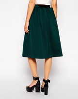 Thumbnail for your product : ASOS Pleated Waist Midi Skirt