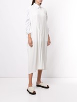 Thumbnail for your product : Y's Gathered Sleeve Midi Shirt Dress