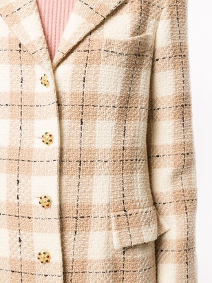 Chanel Pre Owned Long-Sleeve Coat Jacket