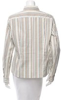 Thumbnail for your product : Loro Piana Pinstripe Button-Up Top