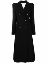 ankle length black wool coat