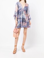 Thumbnail for your product : MISA Printed Ruffle-Trim Dress