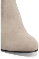 Thumbnail for your product : Stuart Weitzman Highland Stretch-suede Over-the-knee Boots - Light gray