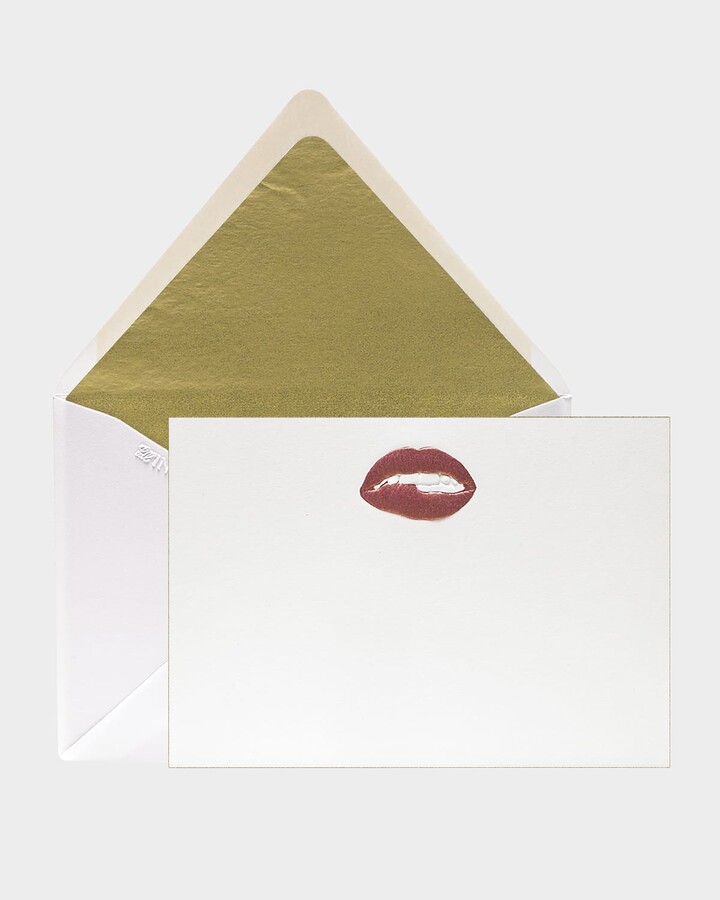 Bell'INVITO Pucker Lips Stationery Set, Box of 12
