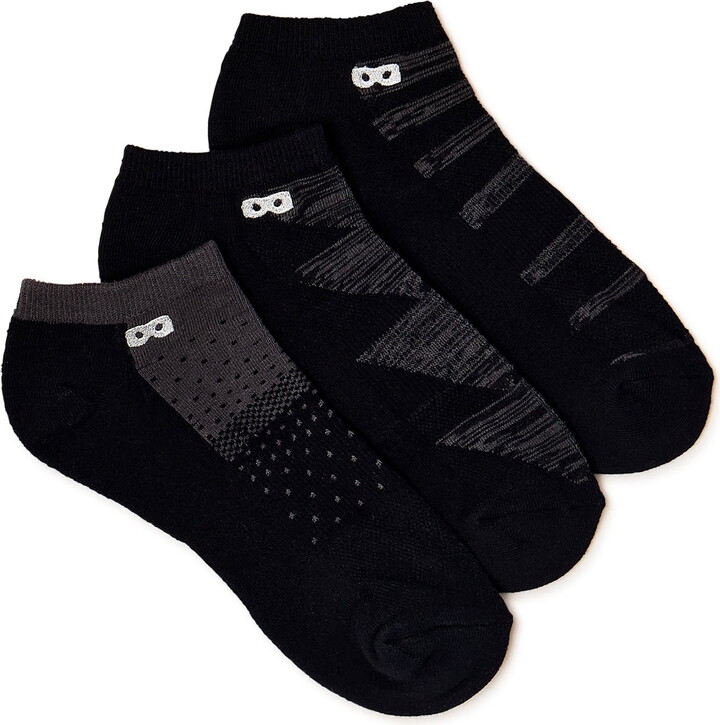 Pair of Thieves Blackout/Whiteout Cushioned Low Cut Socks, 3-Pack