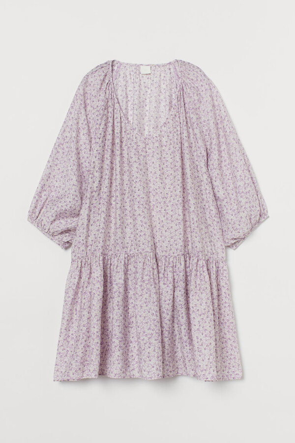 h&m purple dress