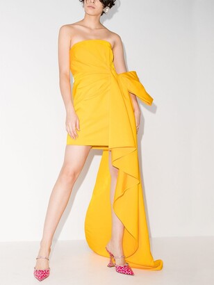 Carolina Herrera Bow-Detail Asymmetric Gown