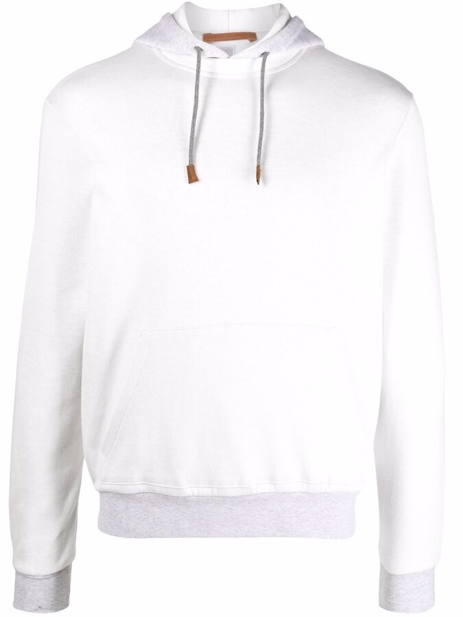 two tone pullover hoodie