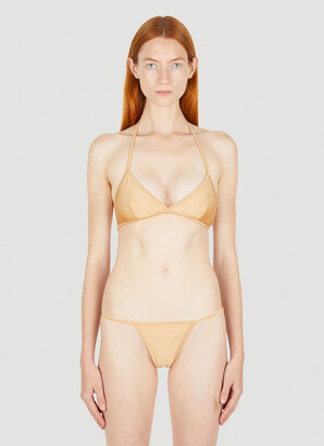 Gucci Embellished Printed Bikini - Beige - Xxs
