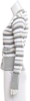 Brooks Brothers Striped Rib Knit Cardigan