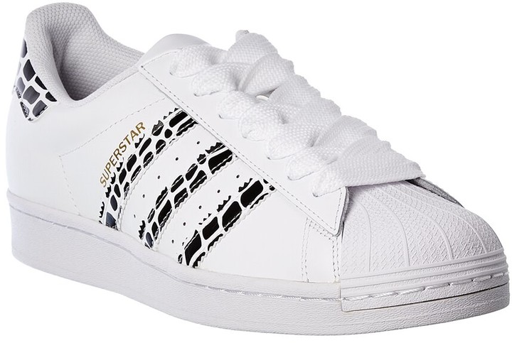 adidas superstar leather sneakers