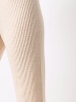 Thumbnail for your product : Allude Ribbed-Knit Cashmere Trousers