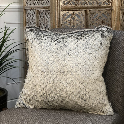 Highgrove Square Faux Fur Pillow Cover & Insert