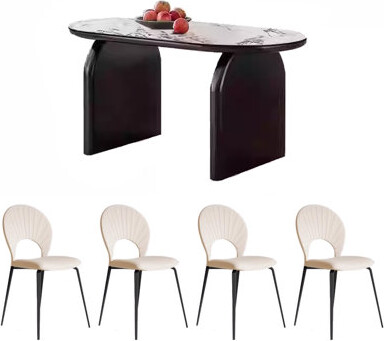 ASS Comfort Zone Minimalist cream style dining table and chair