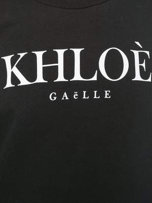 Gaelle Bonheur logo patch sweatshirt