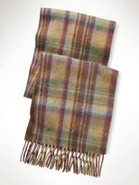 Thumbnail for your product : Polo Ralph Lauren Double-Faced Tartan Wool Scarf