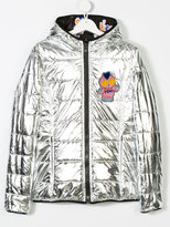 Thumbnail for your product : Fendi Kids teen printed reversible coat