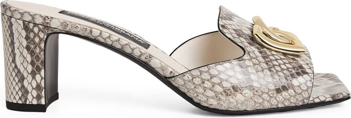Dolce & Gabbana Snakeskin Abaya Sandals 60