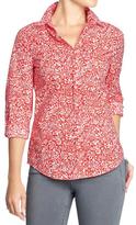 Thumbnail for your product : Old Navy Women's Printed Shirts