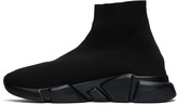 Thumbnail for your product : Balenciaga Black Graffiti Sole Speed Runner Sneakers