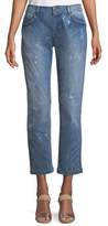Thumbnail for your product : Escada Five-Pocket Straight-Leg Jeans w/ Sequin Detailing