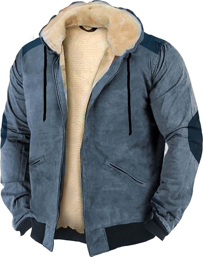Men's Plaid Puffer Jacket