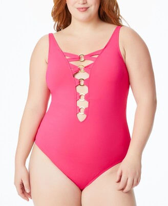 Bleu Rod Beattie Plus Size Ring Me Up Swimsuit Women's Swimsuit