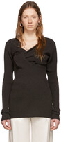 Thumbnail for your product : Bottega Veneta Brown Draped Knit Sweater