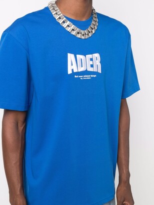 Ader Error logo-print crew neck T-shirt