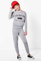 Thumbnail for your product : boohoo Girls Trending Knitted Tracksuit