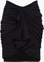Thumbnail for your product : Redemption Ruched Draped Crepe Mini Skirt