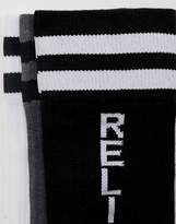 Thumbnail for your product : Religion 3 Pack Socks With Live Fast Text