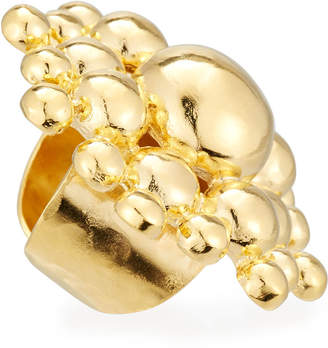 Devon Leigh 18K Gold-Plated Sunburst Ring