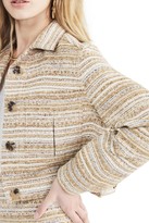 Thumbnail for your product : Vanessa Bruno Cotton Striped short Nebi jacket