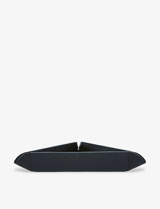 Smythson Black triangular trinket tray
