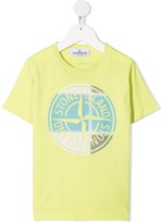 Thumbnail for your product : Stone Island Junior compass logo-print cotton T-shirt