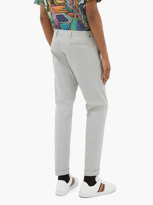 Paul Smith Cotton Twill Trousers - Mens - Grey