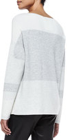 Thumbnail for your product : Vince Tonal Colorblock Knit Sweater, Off White