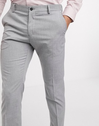 Brunello Cucinelli Flat Front Wool Trousers Light Gray, $725 | Neiman  Marcus | Lookastic