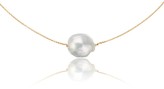 Thumbnail for your product : Lily & Roo Gold Baroque Pearl Choker