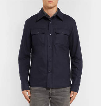 Ralph Lauren Purple Label Slim-Fit Wool-Blend Shirt Jacket