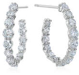 Thumbnail for your product : Maria Canale Pear-Shaped Hoop Earrings with Diamonds, 1.66 tdcw