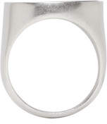 Thumbnail for your product : Maison Margiela Silver and Black Circle Ring